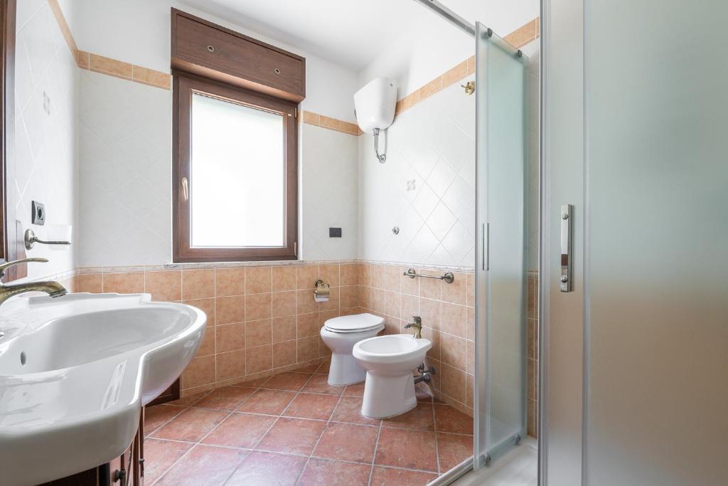 Koupelna v ubytování B&B Pedra Rubia