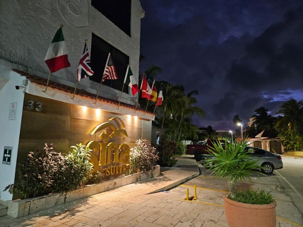 O edifício em que o hotel se localiza