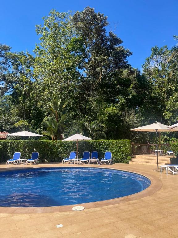 Bazén v ubytování La Foresta Nature Resort nebo v jeho okolí