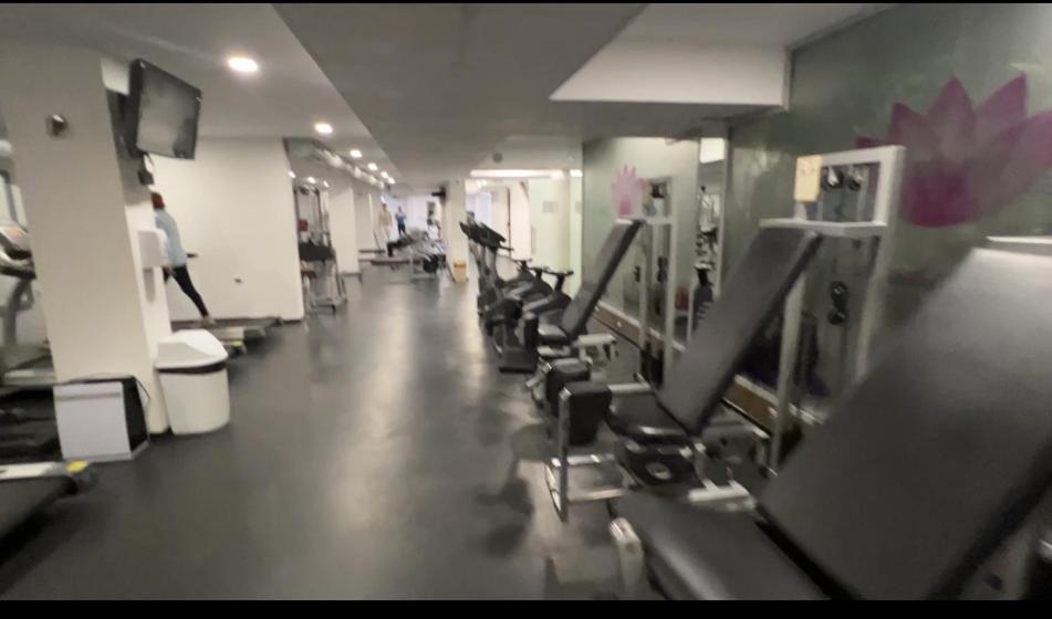 Fitness centrum a/nebo fitness zařízení v ubytování Cascadas Family Beach Resort