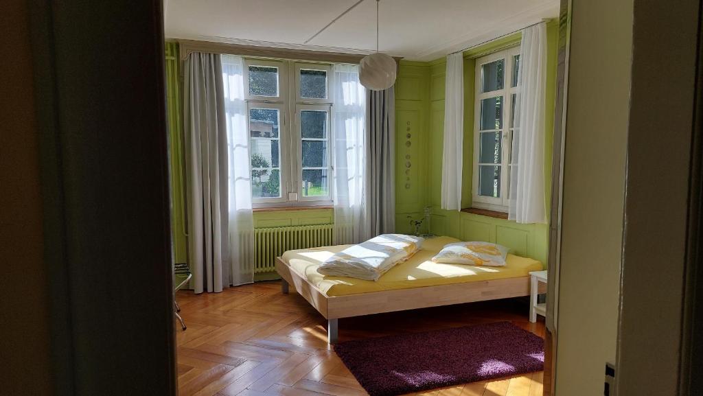 Postel nebo postele na pokoji v ubytování BnB Elsenerhaus