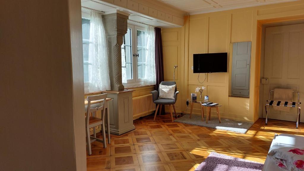 Kuchyň nebo kuchyňský kout v ubytování BnB Elsenerhaus