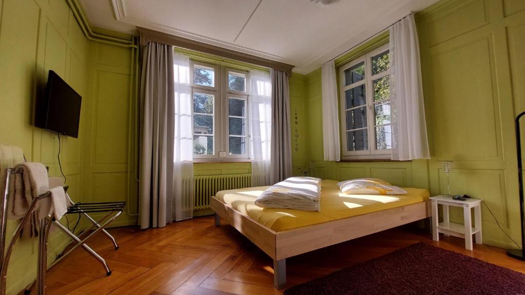Postel nebo postele na pokoji v ubytování BnB Elsenerhaus