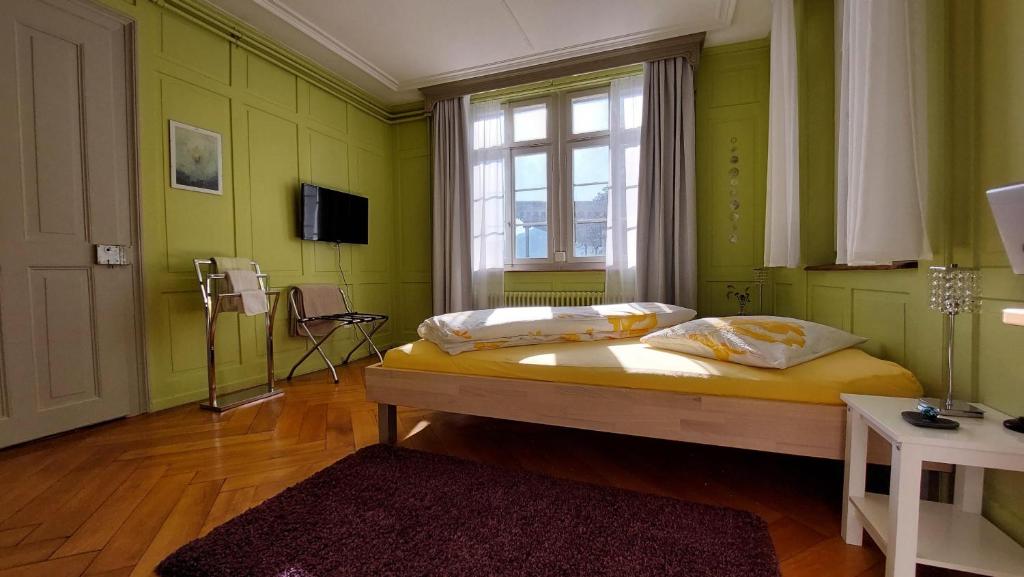 TV a/nebo společenská místnost v ubytování BnB Elsenerhaus