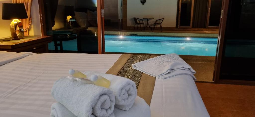 Bazén v ubytování Meyers Hua Hin nebo v jeho okolí