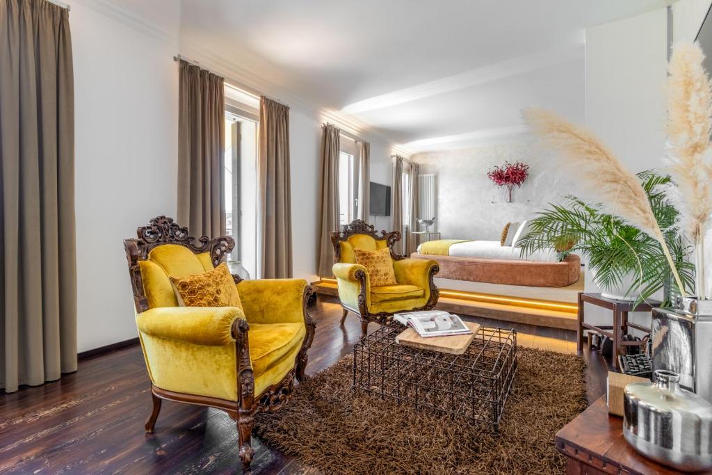 Posezení v ubytování MURANO Suites BOUTIQUE Apartments