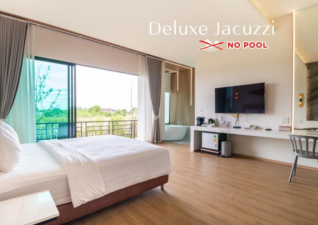 Rock Resort Ratchaburi - Deluxe Double Room With Bath