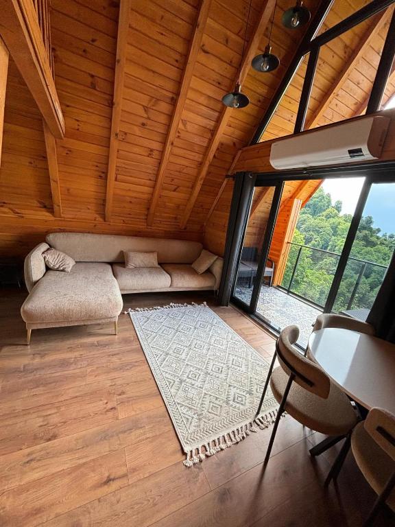 Posezení v ubytování Mutlu apart ve bungalovs