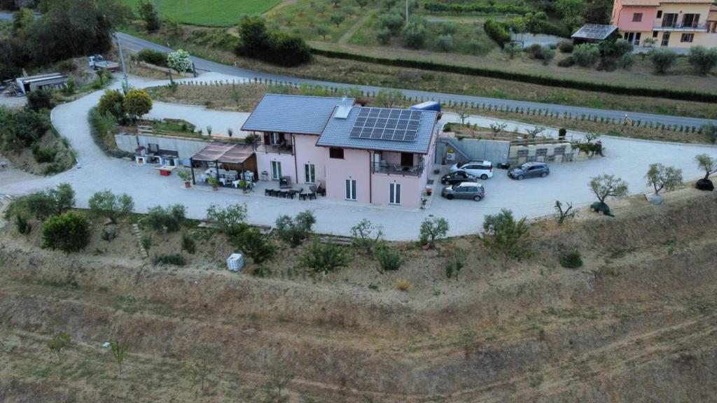 Letecký snímek ubytování Casacocco' - Agri Host