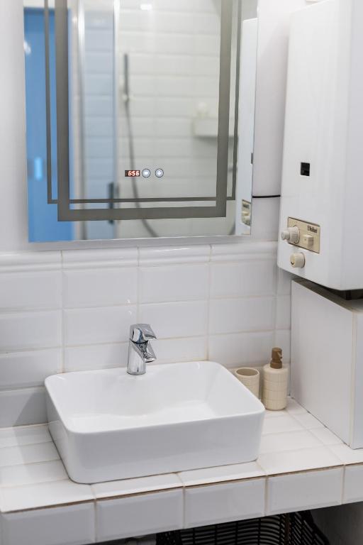 Koupelna v ubytování Vimini Apartman