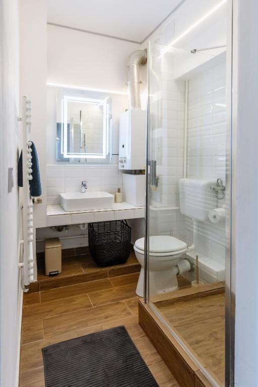 Koupelna v ubytování Vimini Apartman