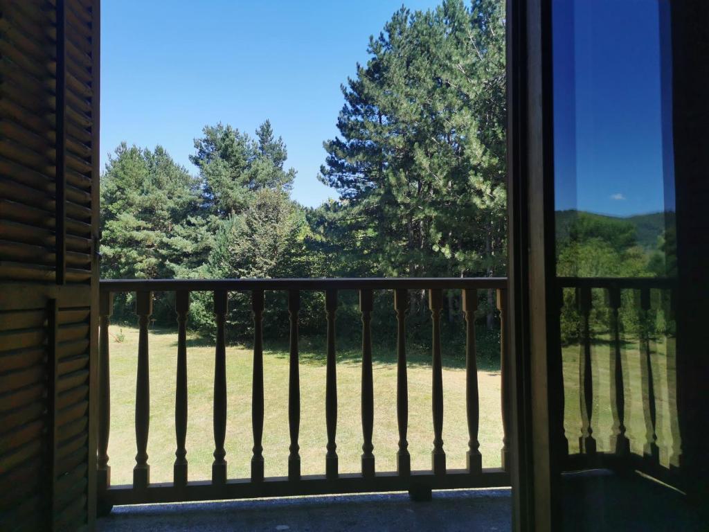 Balkón nebo terasa v ubytování Pine corner Mojkovac