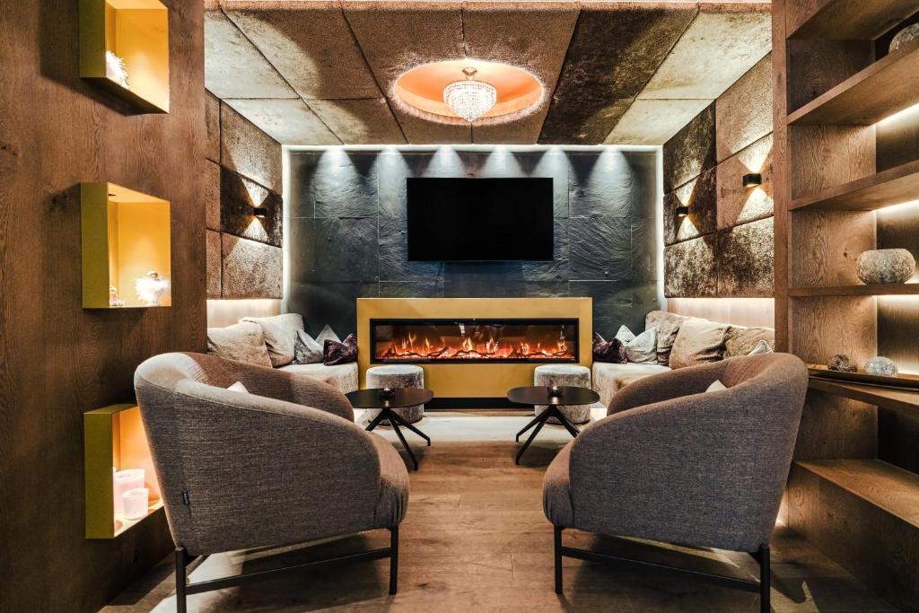 Posezení v ubytování Hotel Alpina