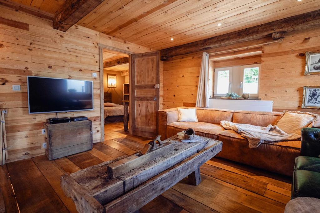 TV a/nebo společenská místnost v ubytování Les Gîtes de Sprimont - Le Cosy