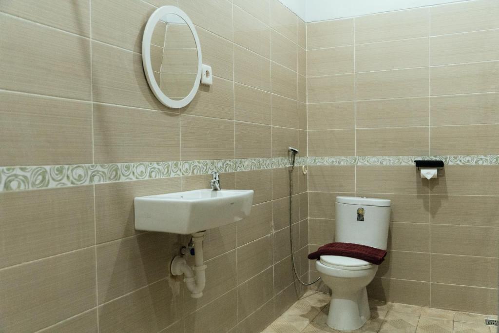 Koupelna v ubytování Dara House