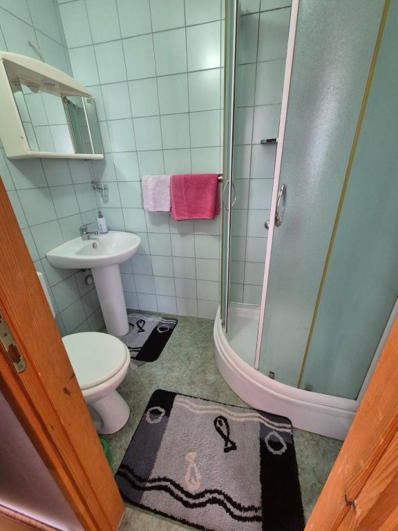 Koupelna v ubytování Guesthouse Milka