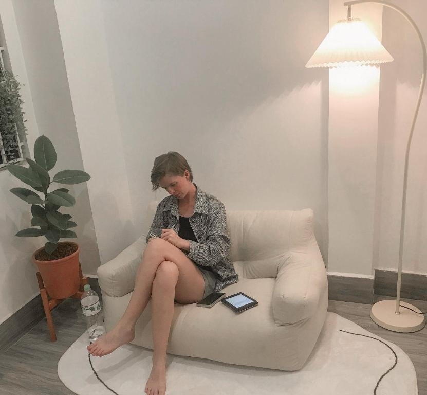 Posezení v ubytování Glory Hue Homestay