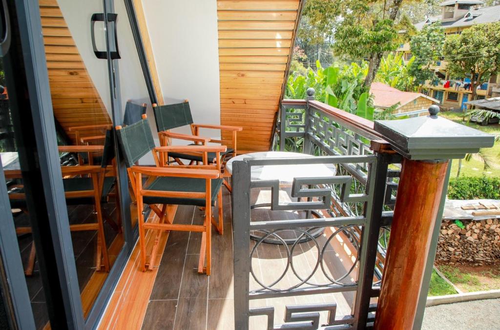 Balkón nebo terasa v ubytování Fortunas Resort Nkubu Meru