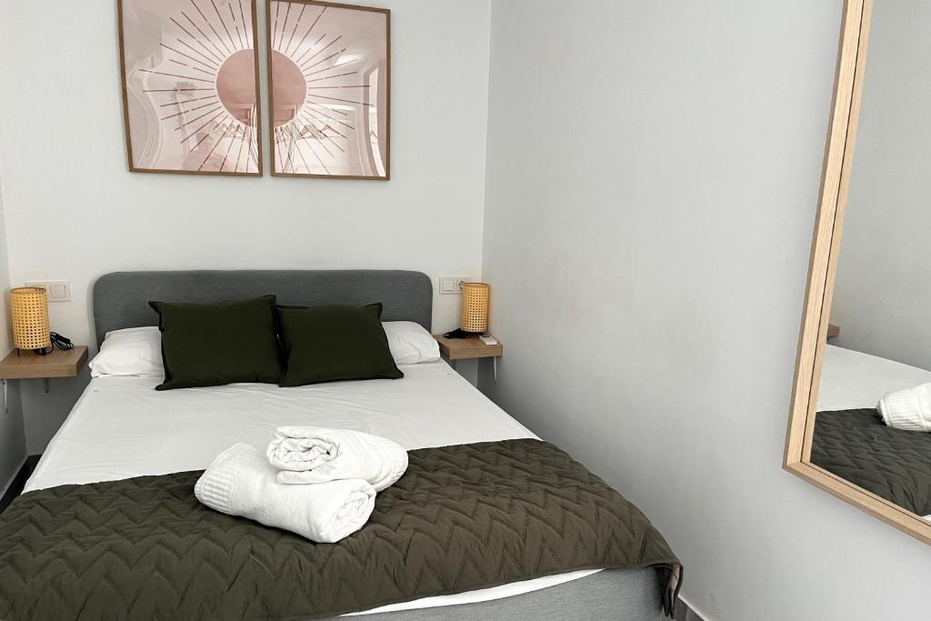 Postel nebo postele na pokoji v ubytování Mezquita Apartamento
