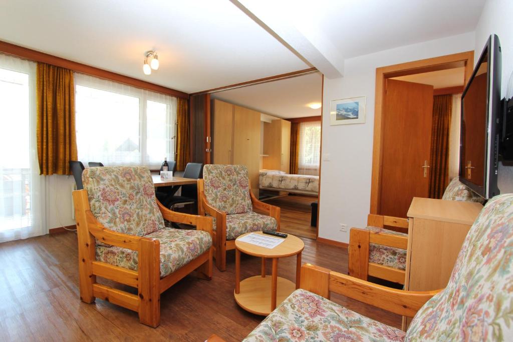 TV a/nebo společenská místnost v ubytování Haus Primavera