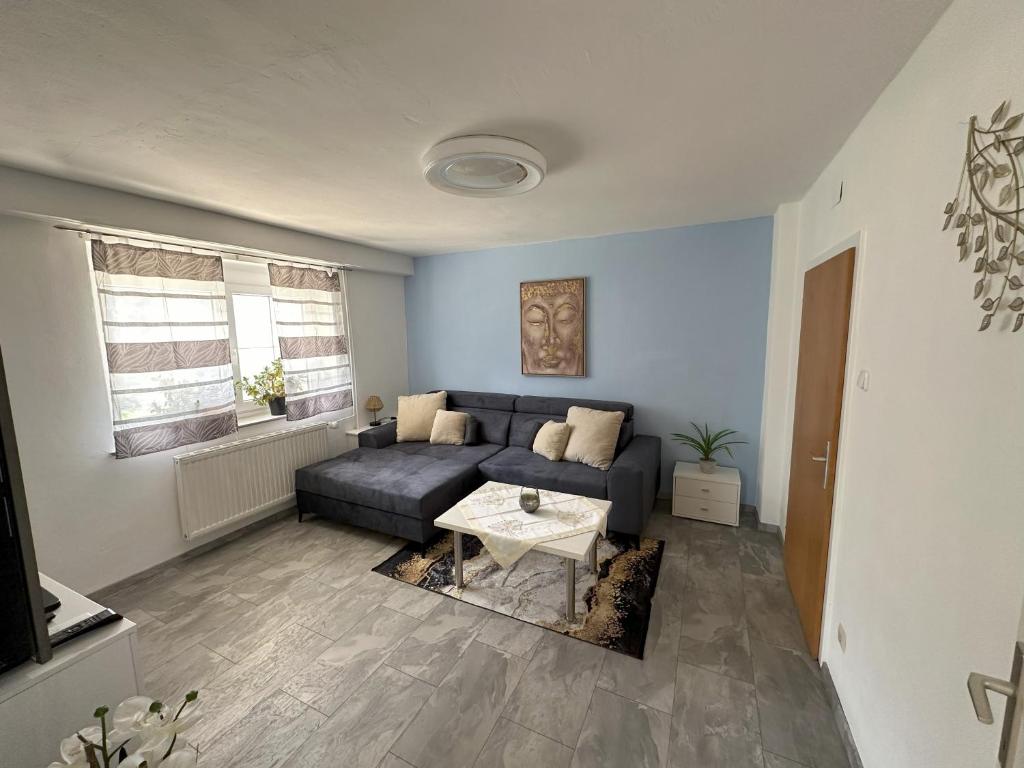 Posezení v ubytování Ferienwohnung Brennseeblick