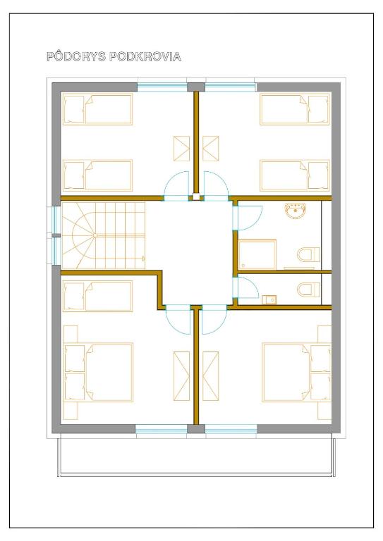 Půdorys ubytování Chalet MIA