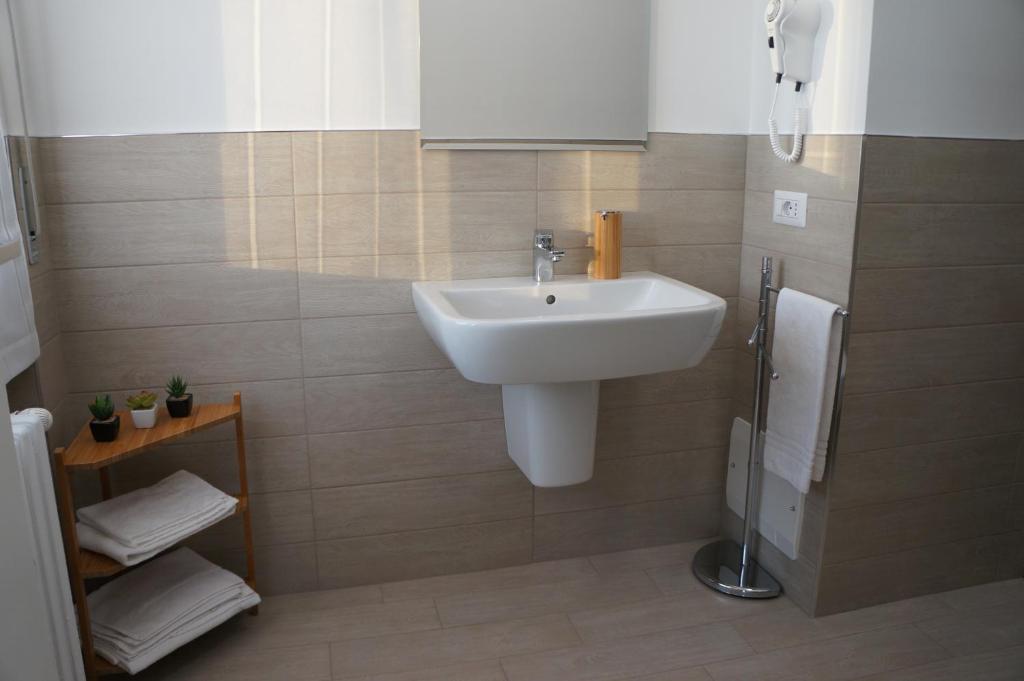 Koupelna v ubytování B&B Le Albarelle