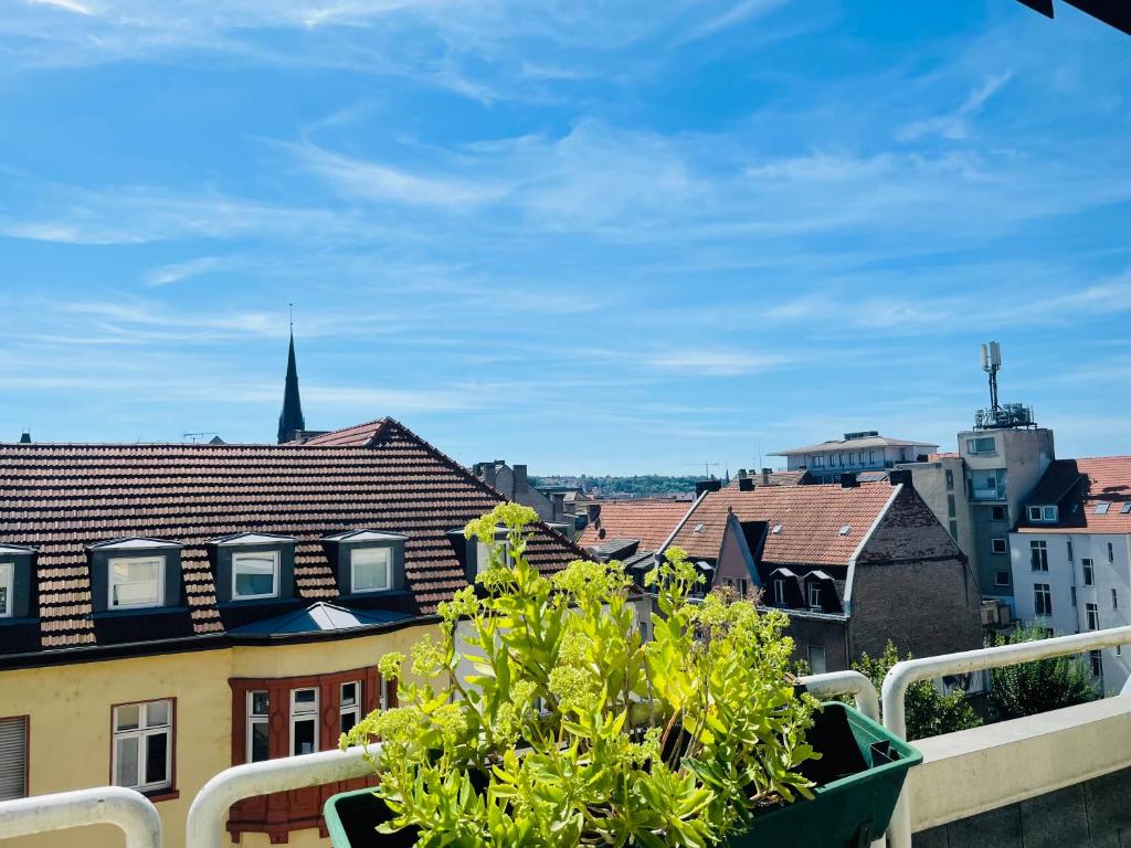 Nespecifikovaný výhled na destinaci Saarbrücken nebo výhled na město při pohledu z ubytování v soukromí