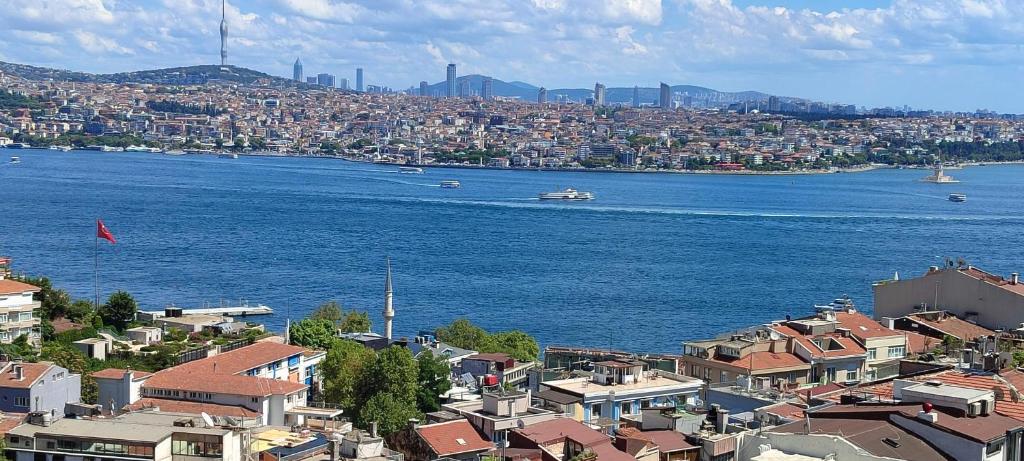a view of a city and a body of water at Cihangir Hotel Bosphorus in Istanbul