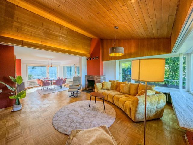 Posezení v ubytování Ferienhaus mit Aussicht