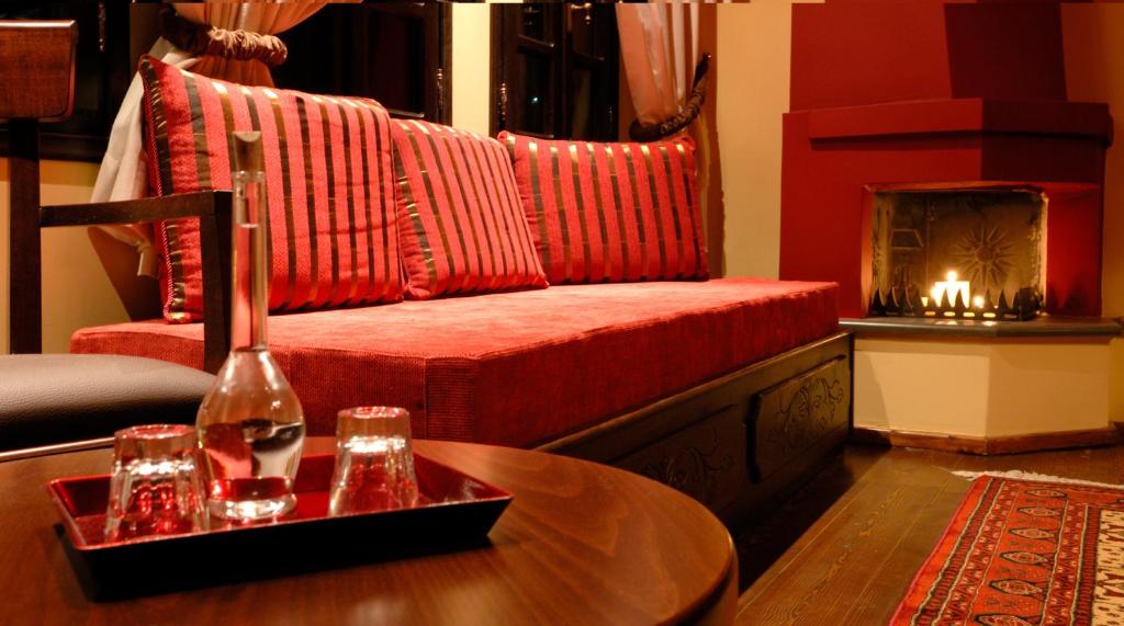 A seating area at Adrasteia Guesthouse