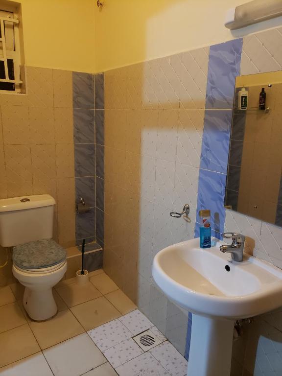 Koupelna v ubytování Gloria House
