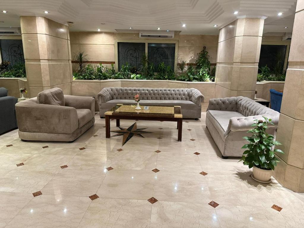 Posezení v ubytování Aura Inn Hotel Cairo