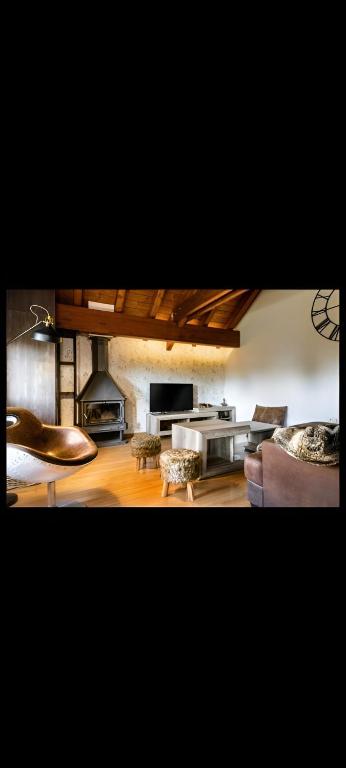 Posezení v ubytování Casa Palacin