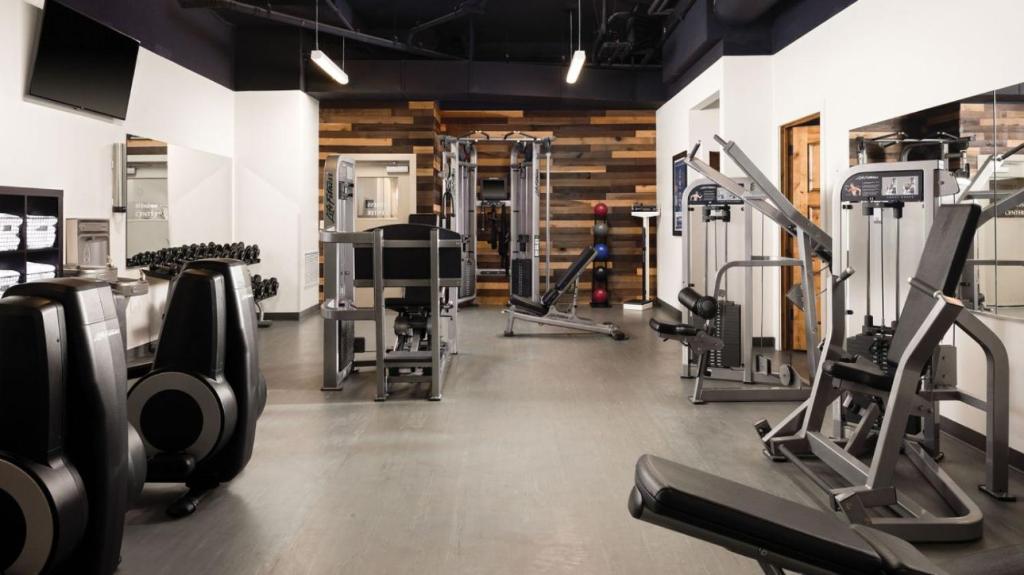 Fitness centrum a/nebo fitness zařízení v ubytování Marriott Summit Watch Luxury Studio