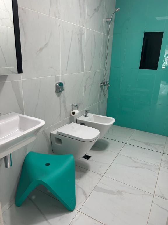 Vannituba majutusasutuses Rosa Azul - Habitación doble con baño privado dentro de casa particular - NO ES DEPARTAMENTO COMPLETO