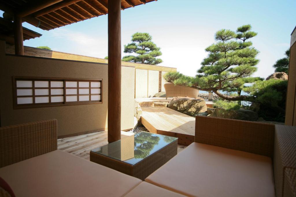 Balkón nebo terasa v ubytování Hotel New Awaji
