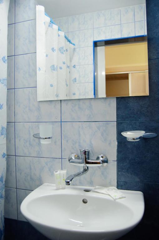 Koupelna v ubytování Hotel Doina