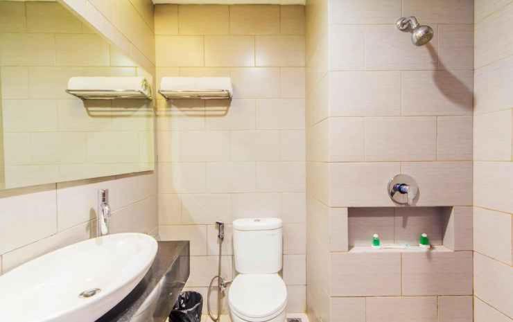 Koupelna v ubytování Moscato Hotel