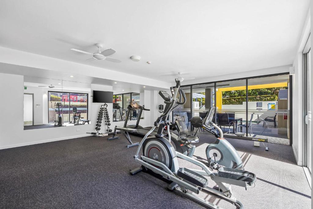 Fitness centrum a/nebo fitness zařízení v ubytování Nova Mooloolaba Beach Apartments