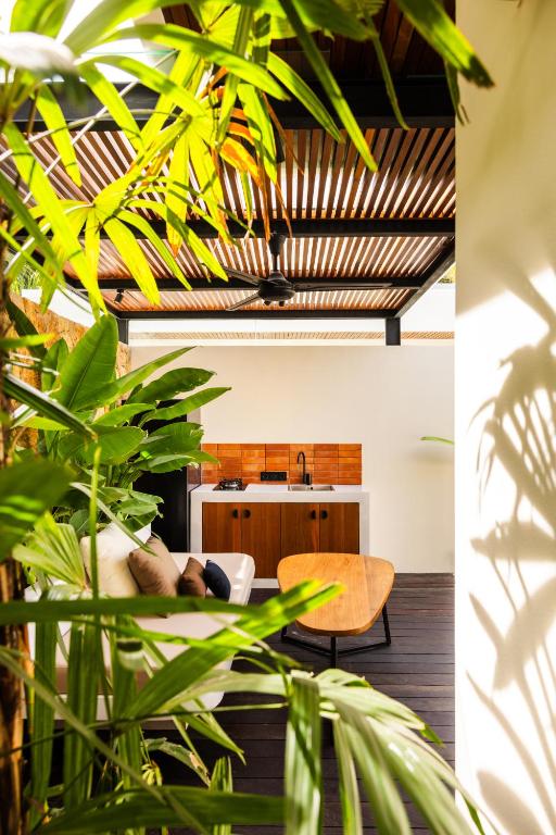 Posezení v ubytování Meraki Lombok Villas