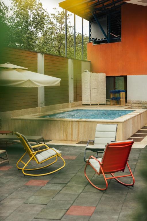 Bazén v ubytování Hotel Sapphire Bakuriani nebo v jeho okolí