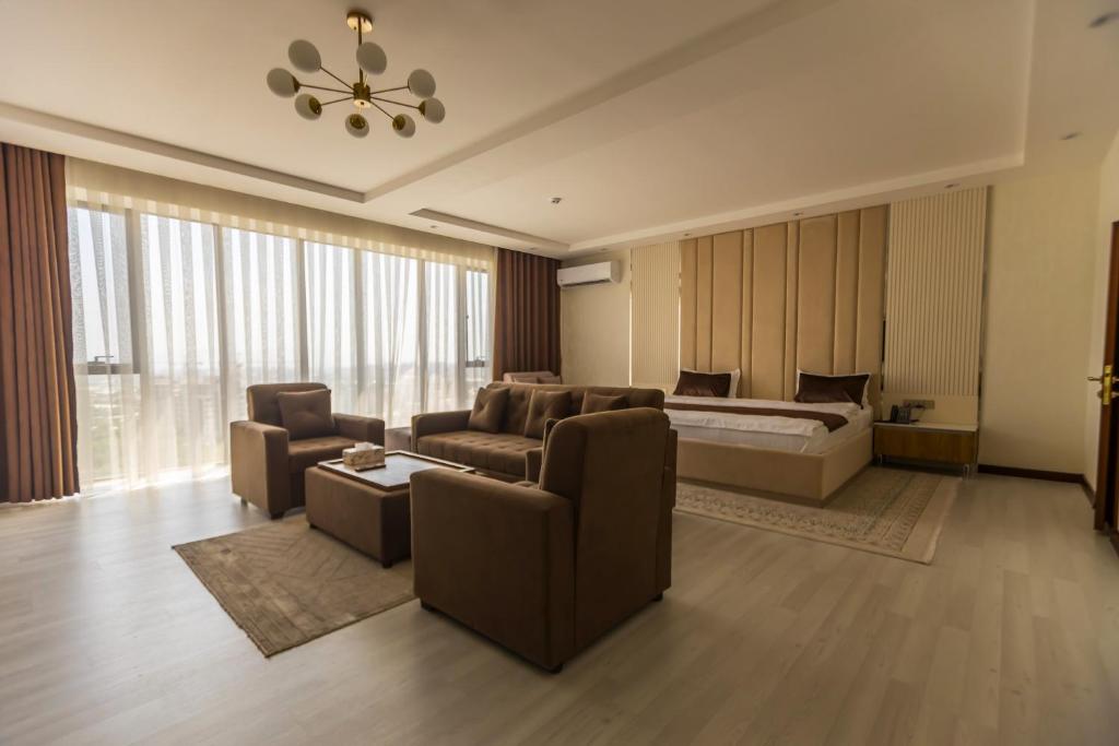Posezení v ubytování Firdavsi Hotel