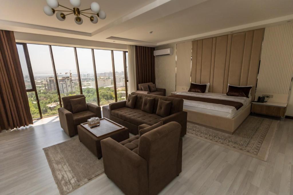 Posezení v ubytování Firdavsi Hotel