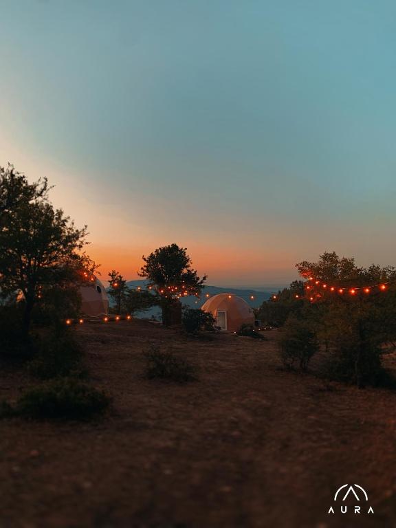 Příroda nedaleko luxury tent