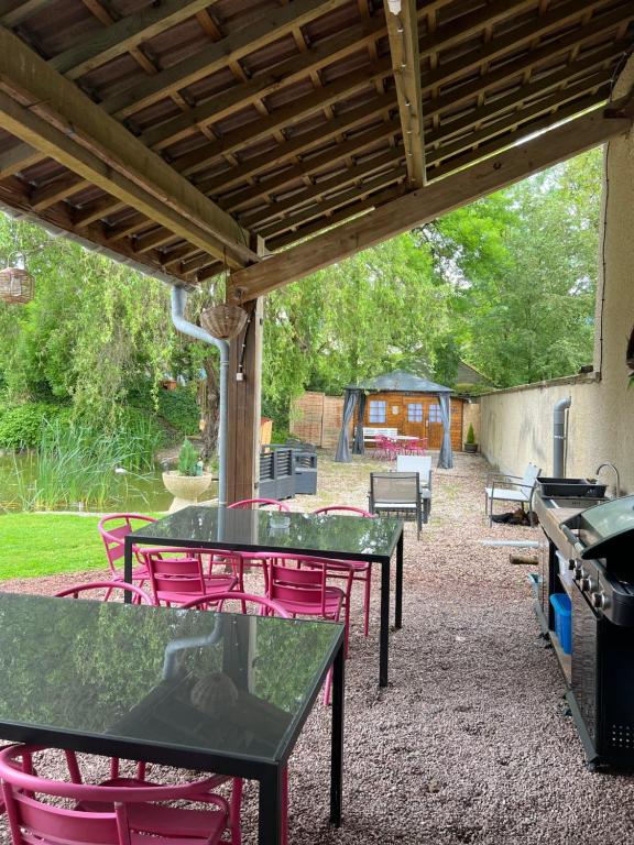 Zahrada ubytování Le chalet des 3 canards