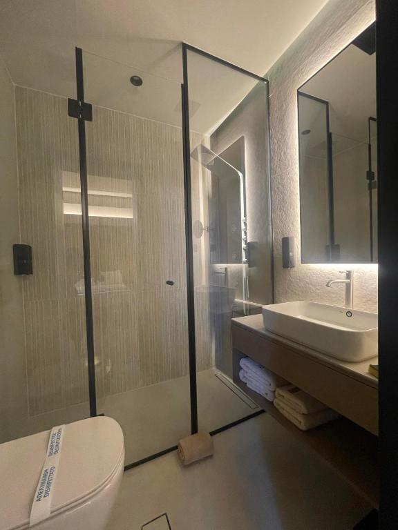 Kúpeľňa v ubytovaní Palladion Boutique Hotel