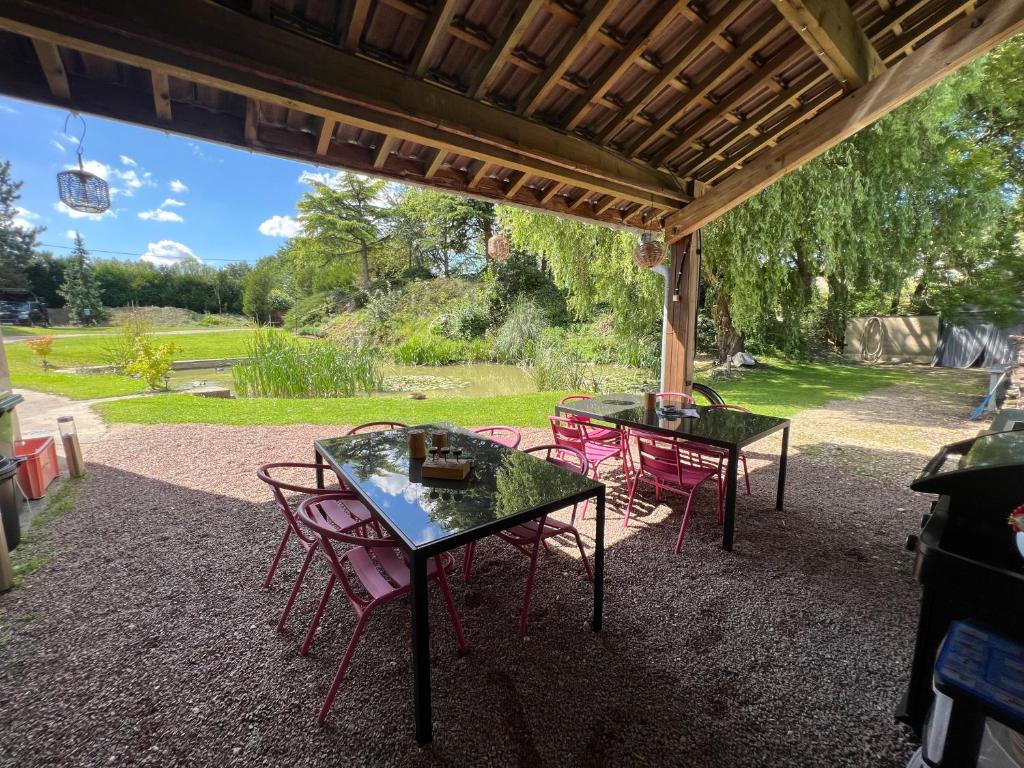 Zahrada ubytování Le chalet des 3 canards