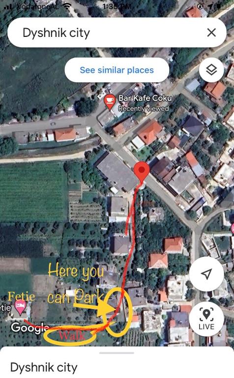 Okolí prázdninového domu