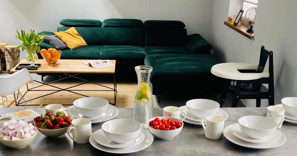 Posezení v ubytování Apartamenty 66 c
